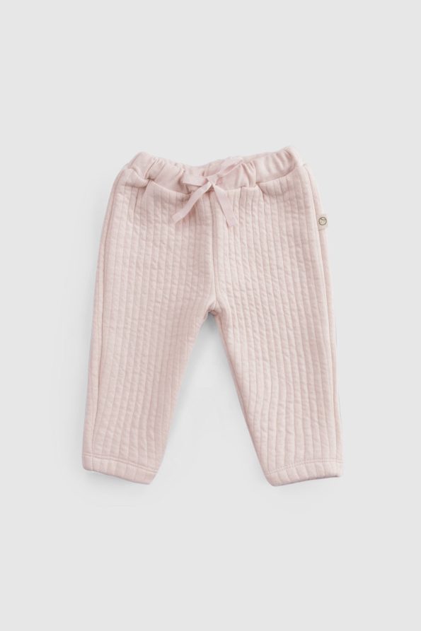 Quilted Pink Baby Outfit