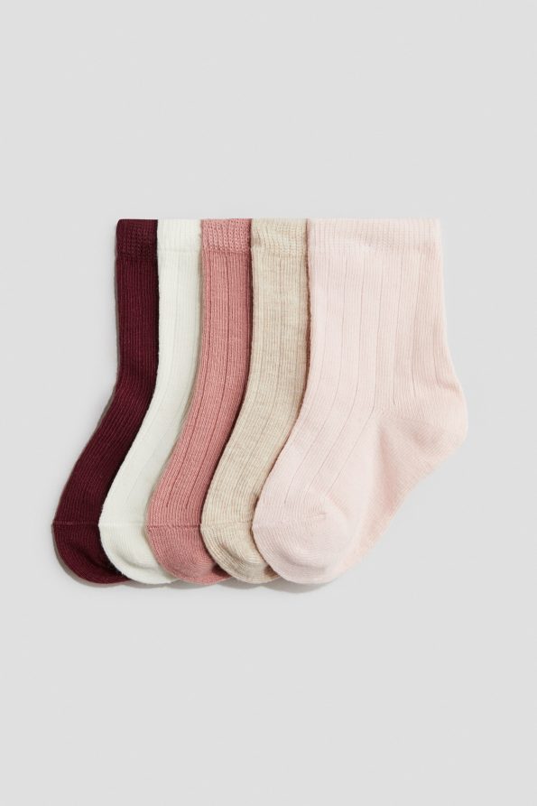 5-Pair Knit Socks