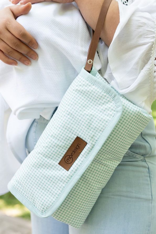 mordesign Baby Changing Mat and Portable Care Bag, Mint