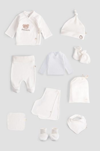 Organic Cotton 10-Piece Ecru Hospital Set