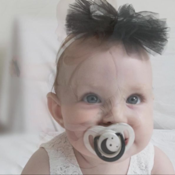 Orthodontic Pacifier Set, Pearl & Black, 0 Months, Storage & Sterilization Box