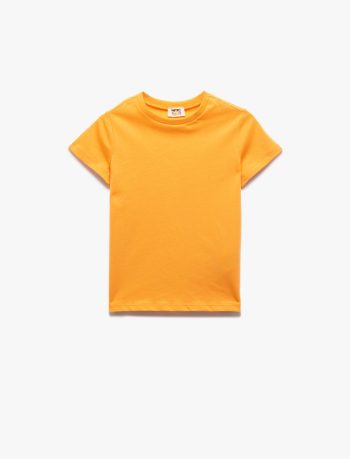 Girls' Cotton Short Sleeve Crew Neck 2-Pack Basic T-Shirt Set