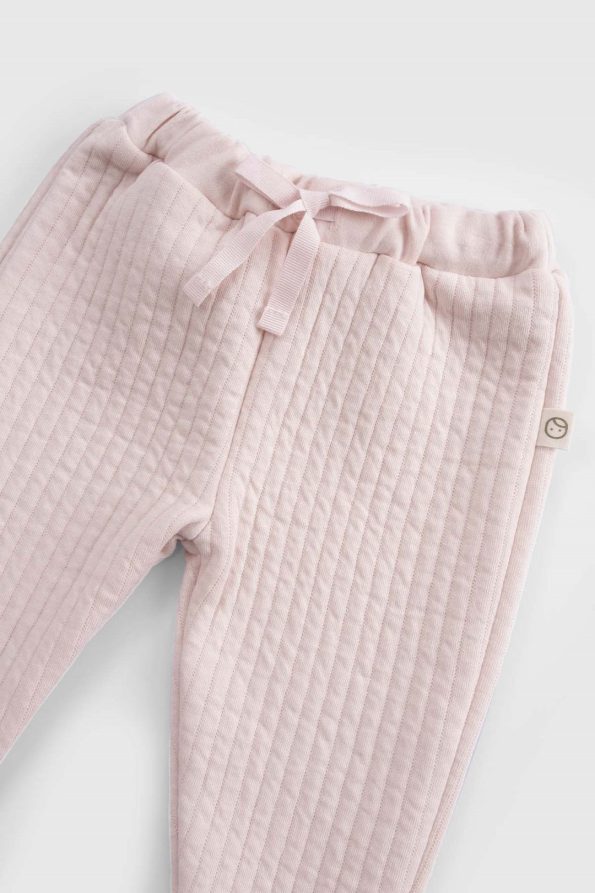 Quilted Pink Baby Outfit