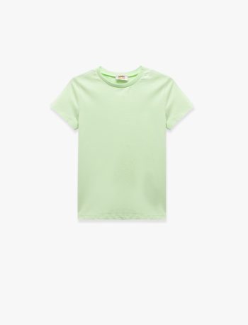 Girls' Short Sleeve Cotton Crew Neck T-Shirt Set