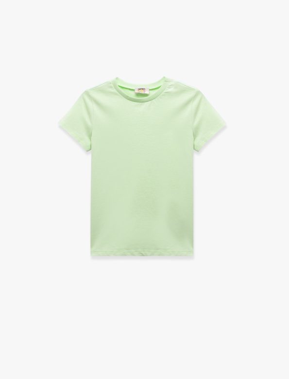 Girls' Short Sleeve Cotton Crew Neck T-Shirt Set