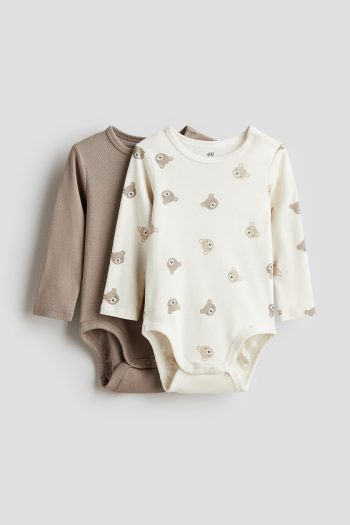 Set of 2 Long Sleeve Bodysuits