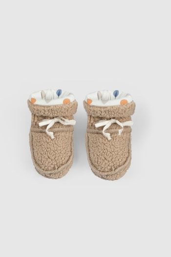Wellsoft Beige Baby Slippers