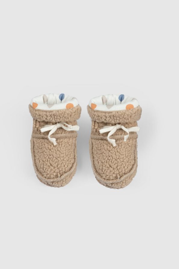Wellsoft Beige Baby Slippers