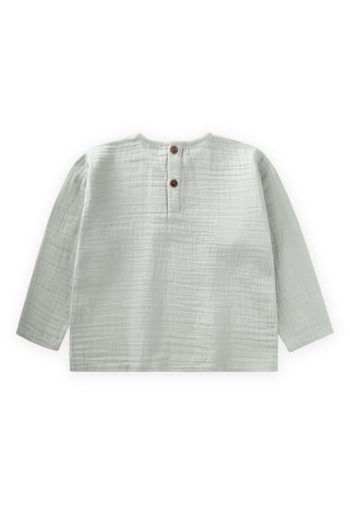 Organic Triangular Panel Seasonal Sweatshirt 2-10 Years Mint Green