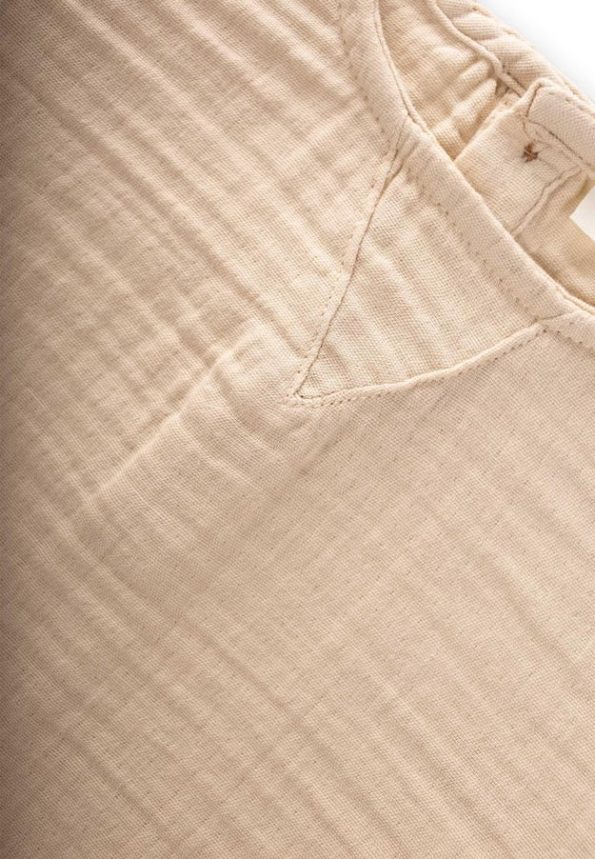 Organic Triangular Panel Seasonal Sweatshirt 2-10 Years Beige