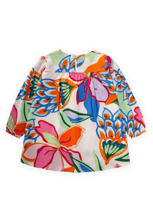 Patterned Dress for Ages 2-6 Multicolour Floral Print