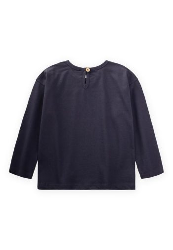 Floral Print Seasonal T-Shirt for Ages 2-10 in Anthracite