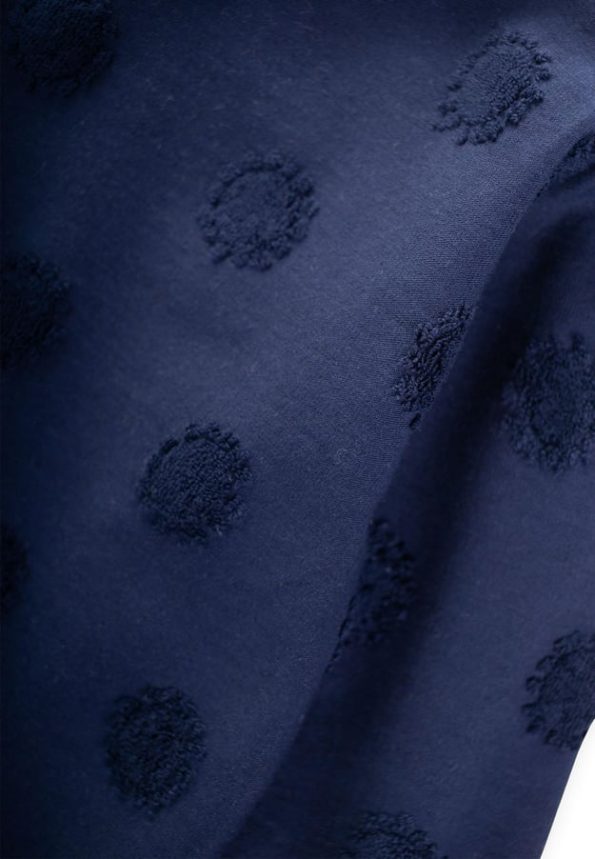Sun Patterned Sweatshirt for Ages 1-8 Navy Blue