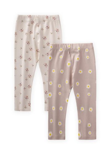 Kids' Two-Piece Legging Set 1-8 Years Light Beige Pink