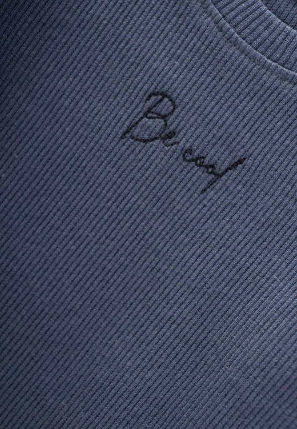 Be Cool Embroidered Sweatshirt Set for Ages 0-5 Navy Blue