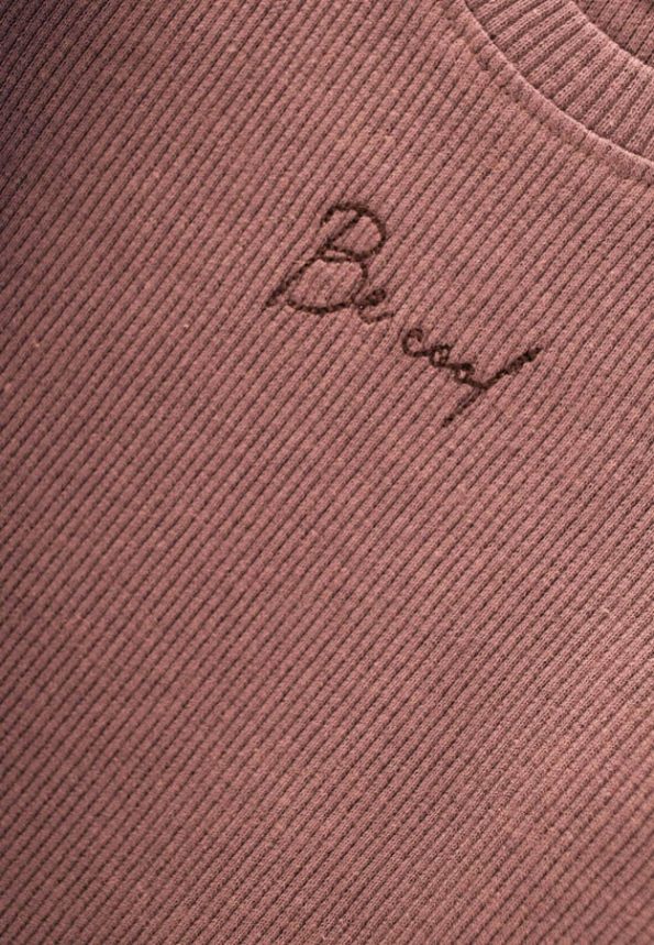 Be Cool Embroidered Sweatshirt Set 0-5 Years Dusty Pink