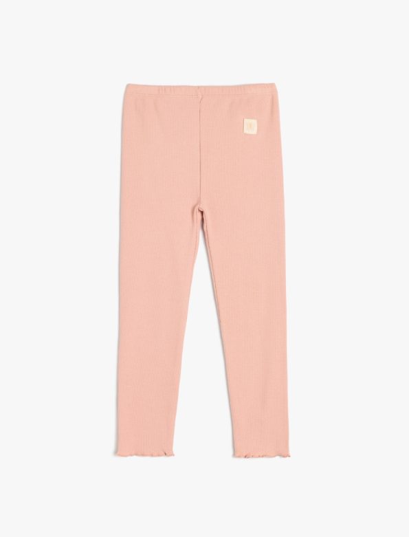 High Waist Cotton Leggings for Baby Girls