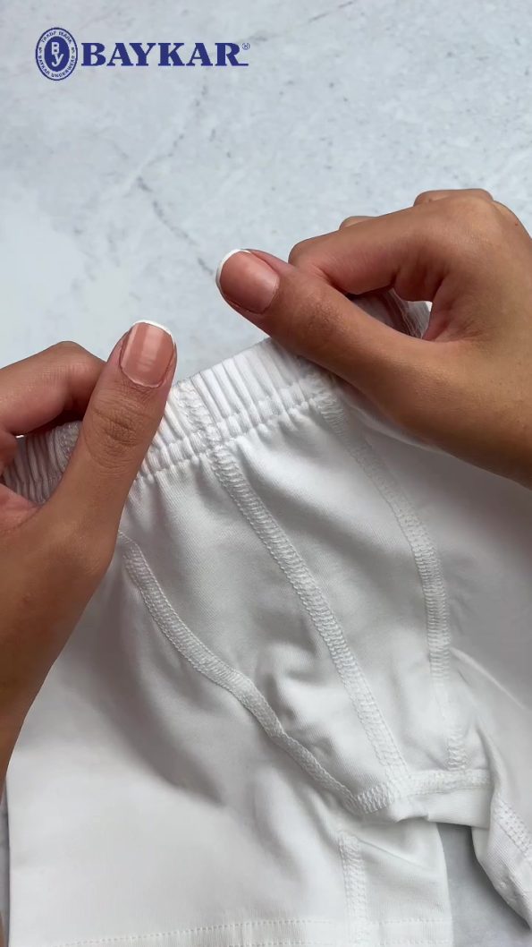 BAYKAR Boys' Cotton Terry Classic Boxer Shorts Pack of 3 White