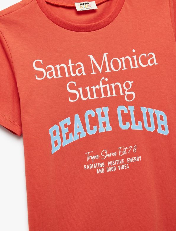 Boys' Short Sleeve Cotton Printed T-Shirt