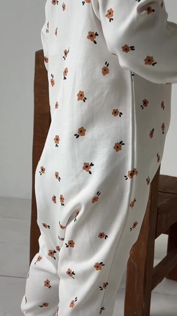 Vauva Baby Kids Unisex Printed Long Sleeve Bodysuit