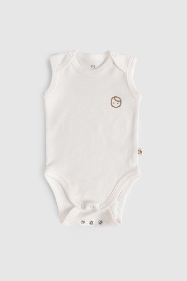 2-Pack Adjustable Pink and Ecru Snaps Bodysuit