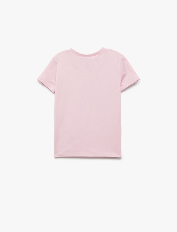 Girls' Cotton Printed Short Sleeve Crew Neck T-Shirt Set