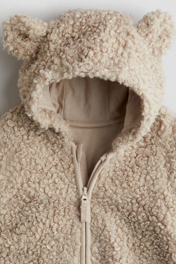 Hooded Fluffy Baby Astronaut Jumpsuit