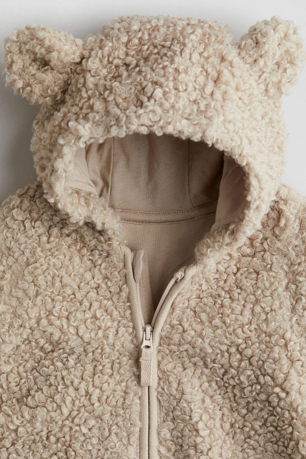 Hooded Fluffy Baby Astronaut Jumpsuit