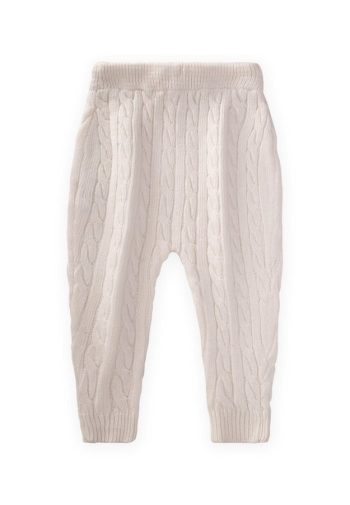 Braided Knit Pants for Ages 1-5 in Ecru