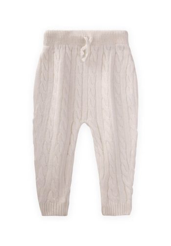 Braided Knit Pants for Ages 1-5 in Ecru