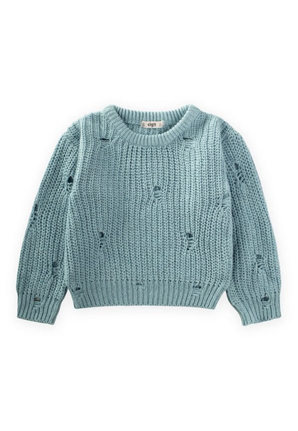 Mint Green Knit Sweater for Ages 2-8