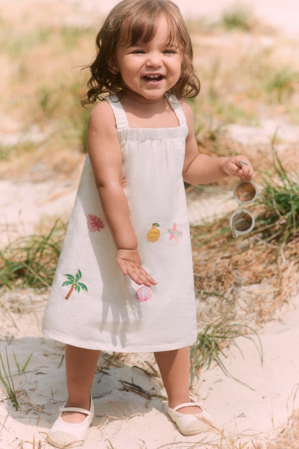 Linen Blend Dress