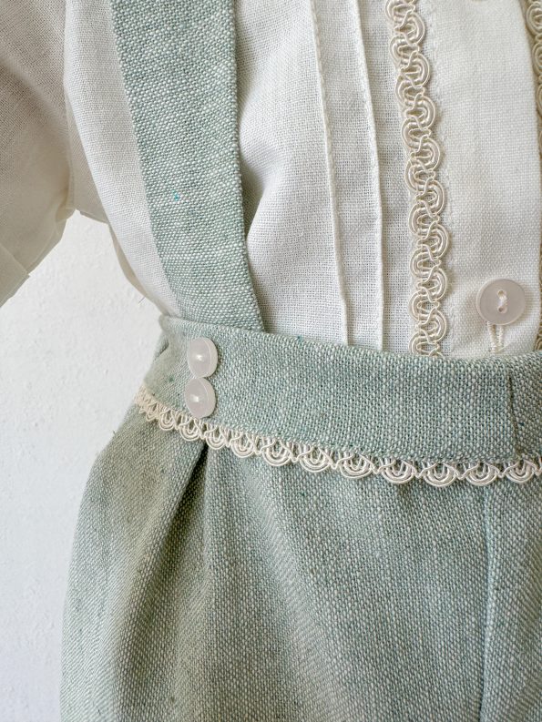 LOU Mint Short Dungaree-Shirt