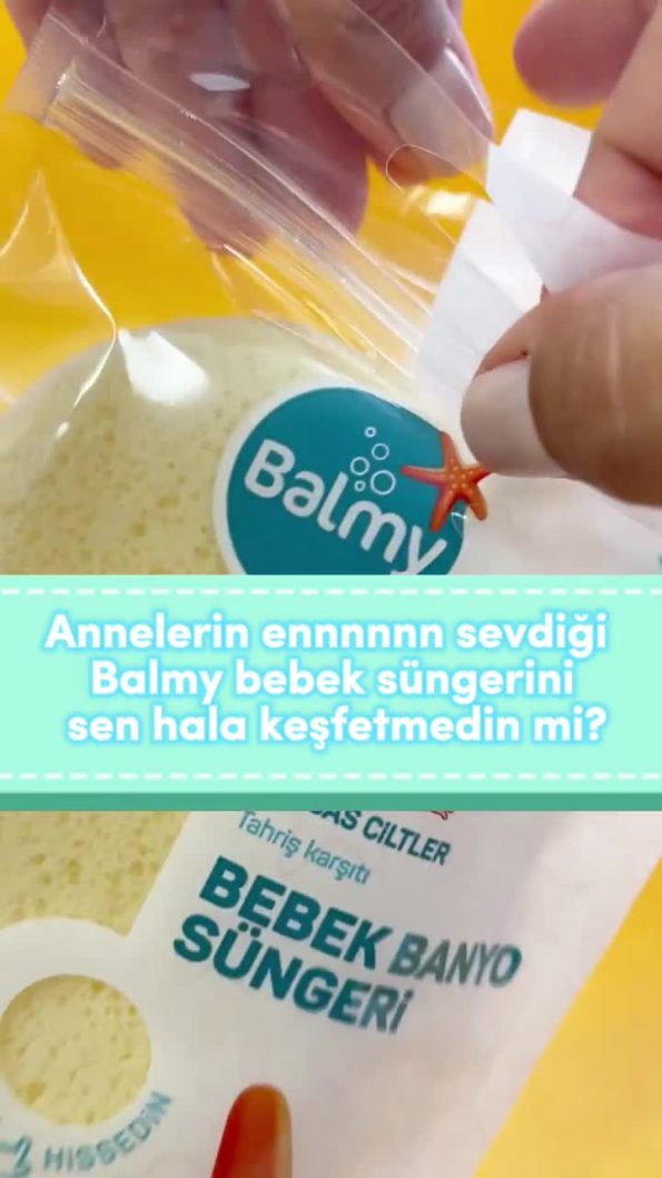 Balmy 2-Pack Baby Bath Sponge