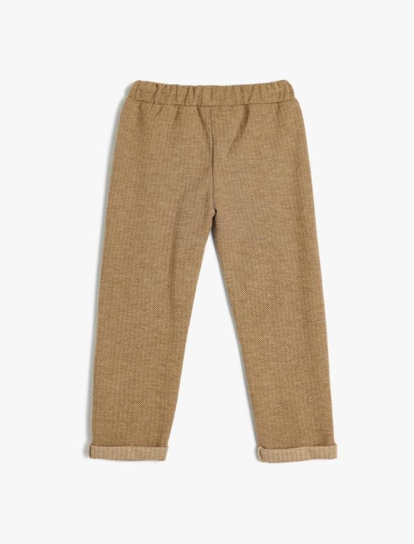 Boys' Basic Sweatpants with Adjustable Drawstring