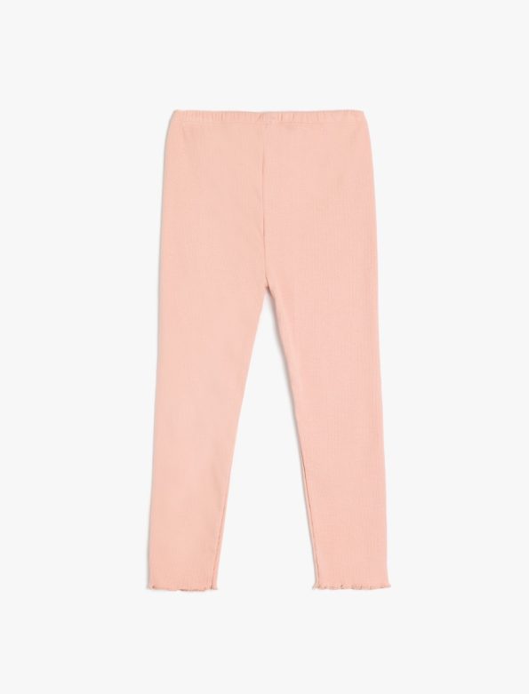 High Waist Cotton Leggings for Baby Girls