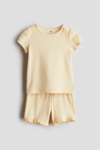 2-Piece Ribbed Cotton Set