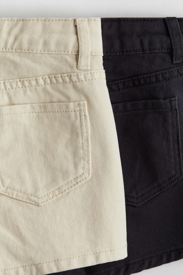 2-Piece Gabardine Shorts