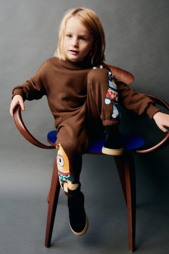Boys' Cotton Brown Bluey Sweatshirt and Jogger Set