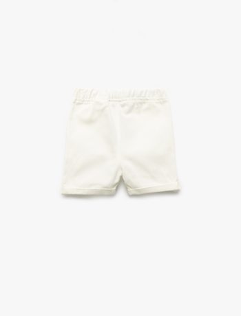 Boys' Cotton Pocket Detail Elastic Waist Basic Shorts
