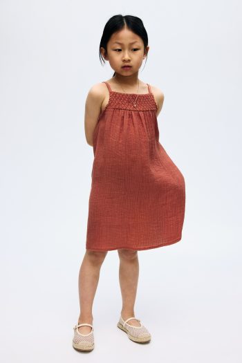 Gathered Strap Dress