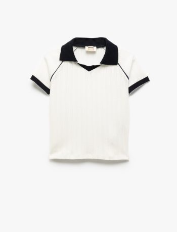 Girls' Cotton Short Sleeve Pique Polo Shirt