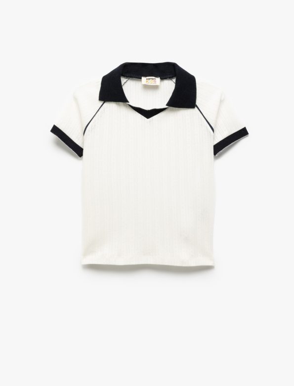 Girls' Cotton Short Sleeve Pique Polo Shirt