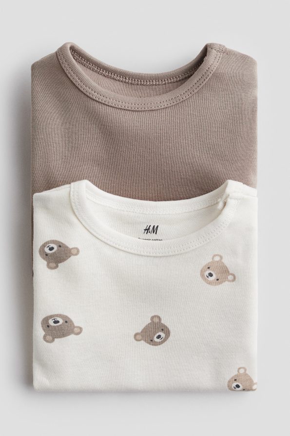 Set of 2 Long Sleeve Bodysuits