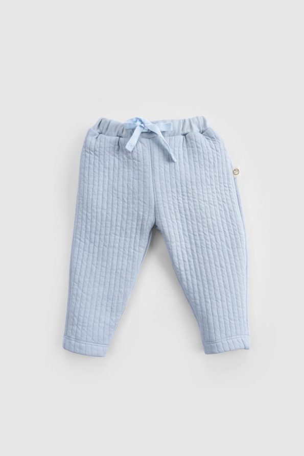 Quilted Blue Baby Set