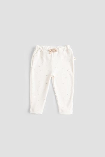 2-Pack Organic Cotton Baby Pants Twig Ecru