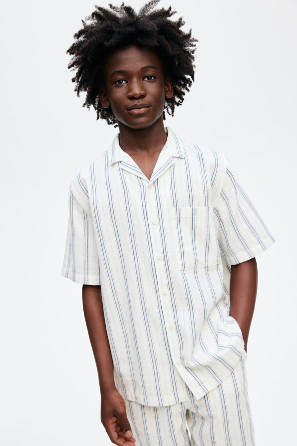 Cotton Boys' Collar Shirt
