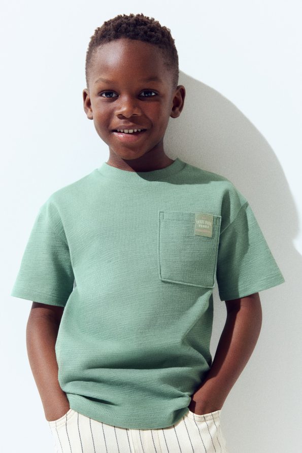 Cotton Jacquard Jersey T-Shirt
