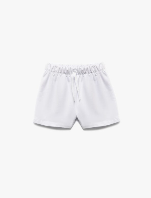 Girls' Cotton Elastic Waist Bermuda Basic 2-Pack Shorts Set