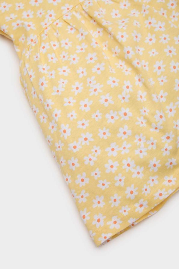 Girls' Short Sleeve Floral Summer Dress